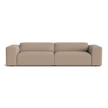 Soma XL 3-Sitzer-Sofa in Montreal Dunkelbeige, Modernes Design mit Cord-Optik, Bequeme Polsterung für maximalen Komfort, Maße 75cm Tiefe.
