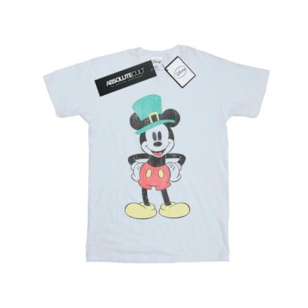 Disney Boys Mickey Mouse Leprechaun Hat T-Shirt 5-6 år Vit White 5-6 Years