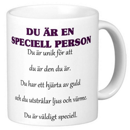 Mugg - Du är en speciell person