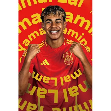 Yamal-plakat Euro 2024 vinner Spania Dekorativt maleri Veggklistremerker D