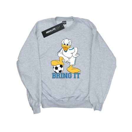 Disney Mens Donald Duck Bring It Sweatshirt XXL Sports Grey