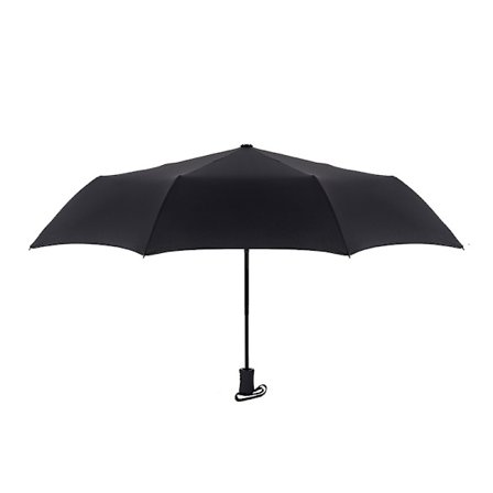 Paraply (2 stk.) (sort og rød) - automatisk folde paraply -