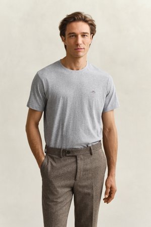 GANT Herren Regular Fit T-Shirt (XS) Grau