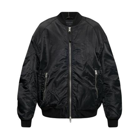 AllSaints, ‘Akio’ bomber jacket Zwart, Heren, Maat:S,stof