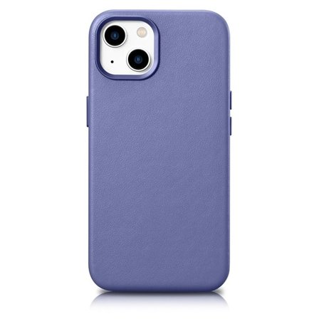 iCarer Kotelo Nahkakotelo Cover for iPhone 14 Light Purple (WMI14220705-LP) (MagSafe yhteensopiva)