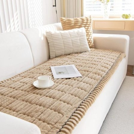 Pestävä sohvanpäällinen - Pehmeä vakosametti yleismallinen 2 3 4 istuttava liukumaton huonekalusuoja 70x90cm olohuoneeseen