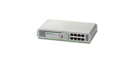 Allied Telesis CentreCOM AT-GS910/8 - switch - 8 porter