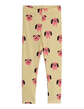 Mini Rodini Doggies Aop Leggings - Beige - 104/110