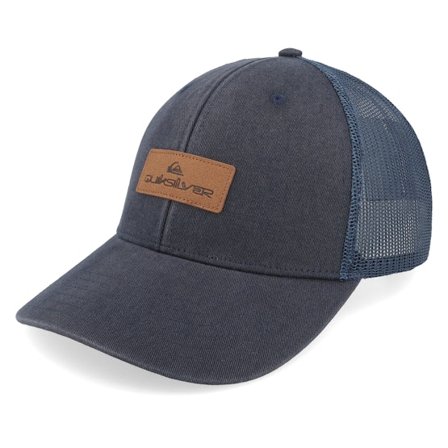 Quiksilver - Blau trucker Cap - Down The Hatch India Ink Trucker @ Hatstore