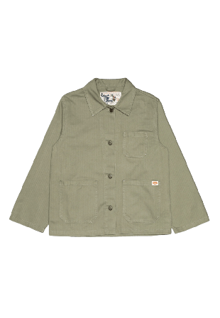 Nudie Jeans Lovis Herringbone Jacket Jackor Dam Grön XS