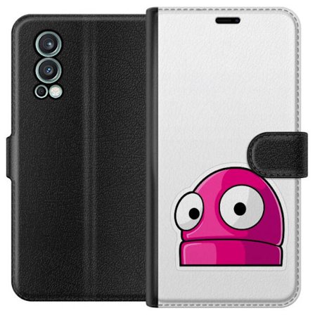 Kompatibel Tegnebogsetui til OnePlus OnePlus Nord 2 5G Rosa tegneseriefigur med store øjne i legende og humoristisk stil