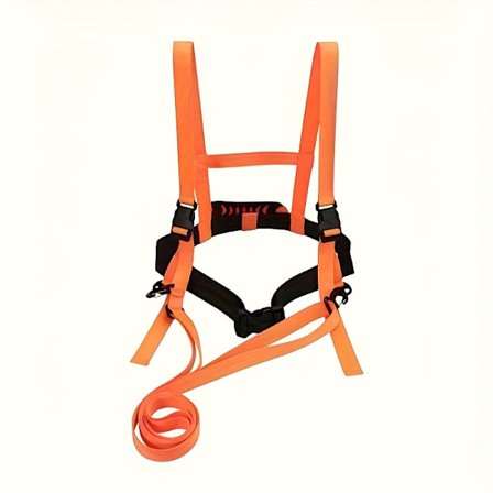 1 Utendørs Skitrening Sele | Rødt Skitrekk Tau for Nybegynnere, Anti-Fall Treningsbelte [DB]