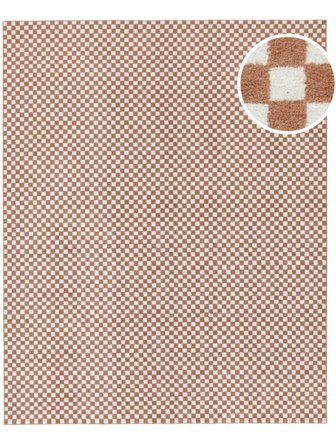 Scandina Lavable 300X400 Largo Terracotta/Bianco Tappeto