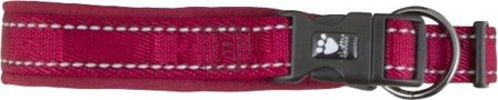 Hurtta Casual pehmustettu kaulapanta, 20 - 45 cm, viininpunainen