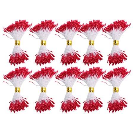 900 kpl kukkien heteitä, punainen kipsimateriaali, keinotekoisia kimppuja koristeluun (1mm(#2) )