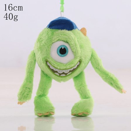 Monsters University Sulley, Enögd Monster Plyschleksak, Sulley, Mike och Mike Docka