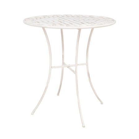 Bord JASMINE D70xH75cm, antikvit metall