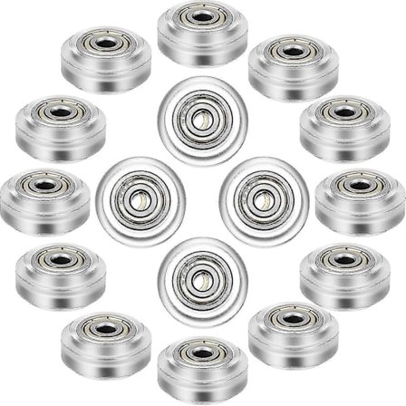 16 stk 3D-printer Polykarbonat Hjul 3D-printer Hjul 625zz Hjul Lineærlager For Cr10, 3,an