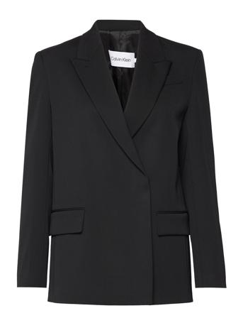 Wool Twill Blazer Blazers Single Breasted Blazers Musta Calvin Klein