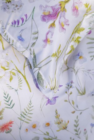 Turiform Sengesett Olivia Sateng Blomstret 200x220