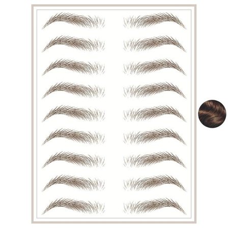 Vandtætte øjenbrynstatoveringer, øjenbrynsmærkater, falske hårtatoveringer