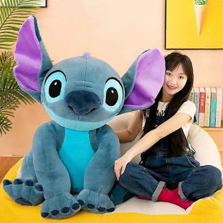 Disney Stitch pehmolelu nukke Anime Stitch istuva Stitch 45/60cm sarjakuva täytetty nukke lasten lohdutustyyny lasten lahjat 30cm