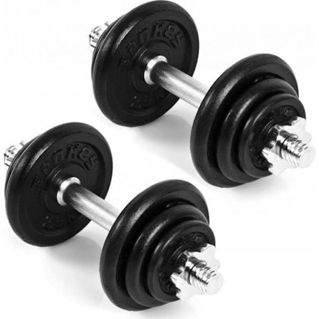 Stång - hantel - Spokey gjutjärnshantlar Egir 2 x 10 kg