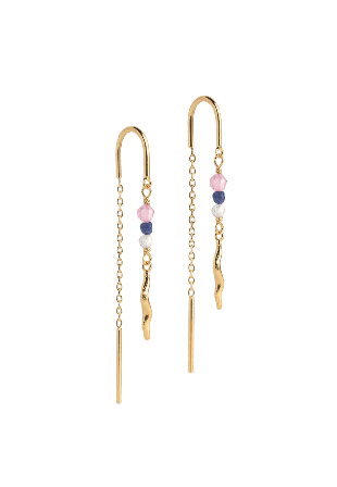 ENAMEL Copenhagen Earrings, Viva Örhängen Dam Guld 43 x 8 mm