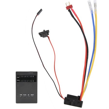 Borstad 80A ESC med programkort för 1/8 och 1/10 RC-bilar
