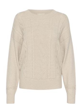 Crdela Knit Pullover Beige Cream