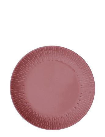 Confetti Lunch Plate W/Relief 1 Pcs . Giftbox Home Tableware Plates Small Plates Burgundy Aida