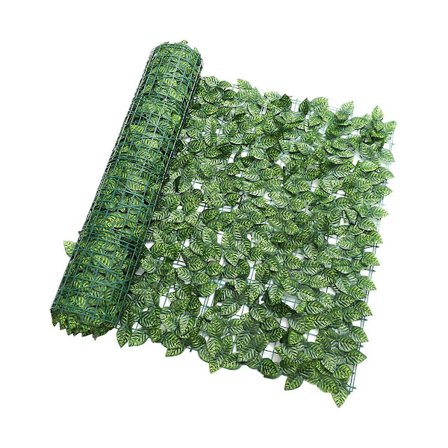 Kunstig plantegjerde grønne blader gjerdepaneler personverngjerde skjerm hage gård dekorasjon utendørs