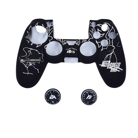 PS4-controller-skins, silikone-controller-cover-skin-beskytter kompatibel /PS4 Slim/PS4 Pro-controller (tommelfingerhættegreb x 2)