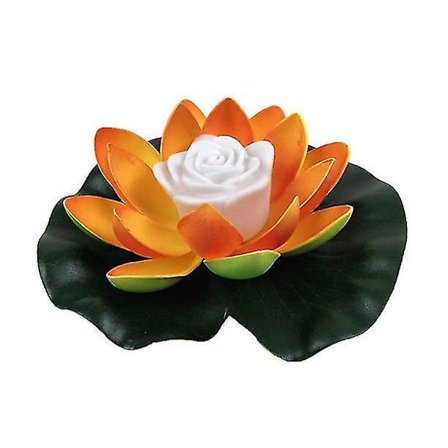 Vattentät LED Floating Lotus Flower Lamp - Perfekt för damm- och pooldekoration