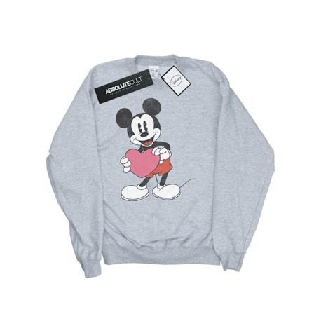 Disney Dam/Kvinnor Mickey Mouse Alla Hjärtans Dag Hjärta Sweatshirt XL