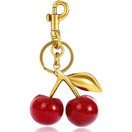 (120×60×10)Glitter Kirsikkapussikoru, Kirsikkainen avaimenperäkoru Lisävaruste Laukuille Laukut Käsilaukut