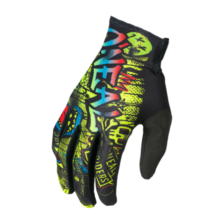 Guanti Cross O'Neal Matrix Rancid Bambino Nero/Giallo Neon L