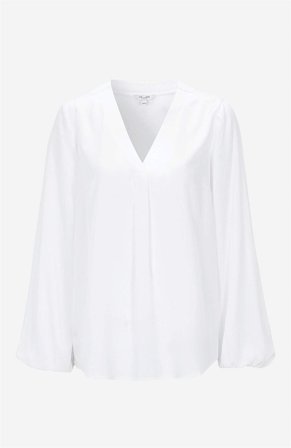 Cellbes of Sweden - Langærmet bluse i hvid til damer i størrelse 34/36