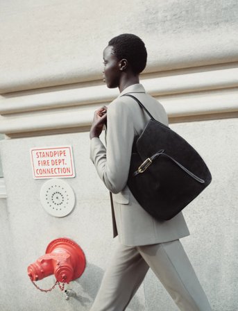 Liffner Belted Bucket Bag Large - Black - ONE SIZE