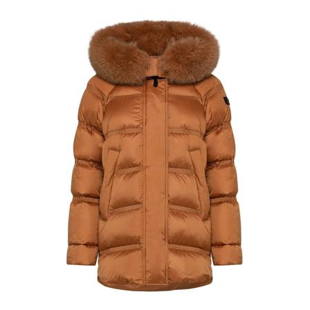 Peuterey, Fashion and functional superlight down jacket Bruin, Dames, Maat:M,polyester