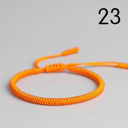 20 väriä Tiibetin buddhalainen onnen solmu rannekoru ja rannekoru naisille miehille Käsintehty solmu amuletti lahja Tiibetin Buddha punottu miesten 