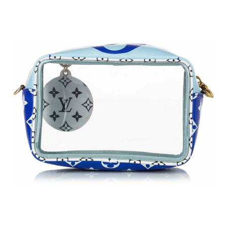 Louis Vuitton Vintage, Pre-owned Shoulder Bags Blauw, Dames, Maat:ONE Size,Canvas
