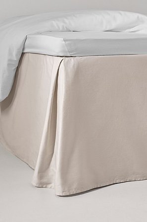 Jotex - Satin Sängkappa i Satin 45 Cm Ekologisk Beige ZACK - Köp Sängkappor hos Jotex