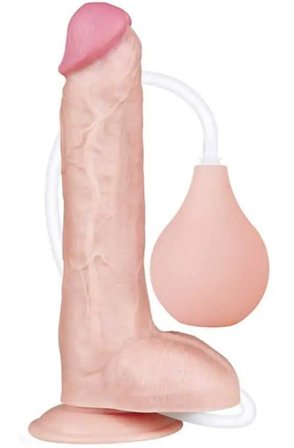 Lovetoy Squirt Extreme Dildo Flesh 25,5 cm - Woome.pl