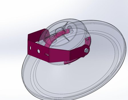 SYNERGY spot pendant light UFO add. Wall bracket for UFO size M bracket short