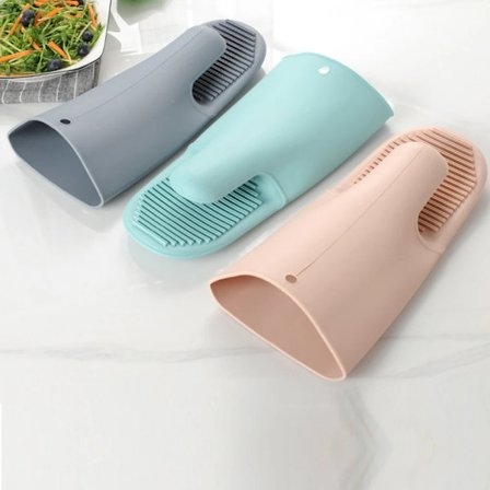 1 st Silikonugnsisoleringshandklämma Hushållskök Anti-skållningsklämma Förtjockade Anti-skållningshandskar