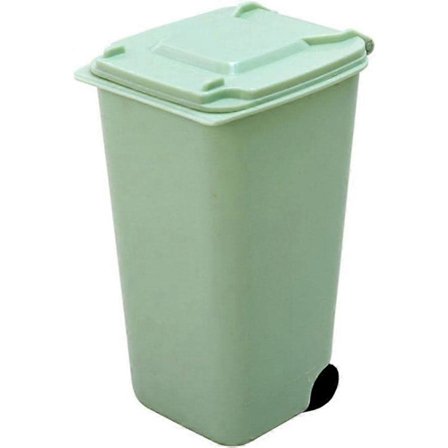 Mini Skrivbords Papperskorg Liten Skrivbords Soptunna Sminkhållare Toalettbord Badrum Kök Bil Skrivbordshållare Organisation Grön