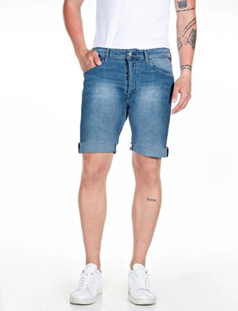 Replay Rbj.981 Short Shorts Tapered C-Stretch - Blue - 32