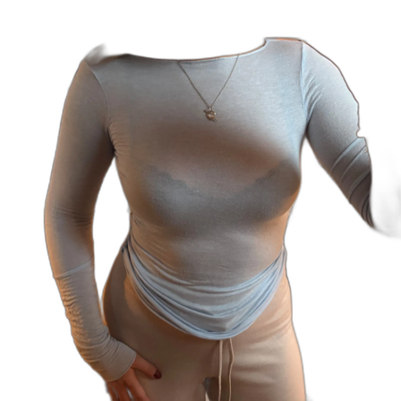 Ljusblå långärmad topp Intimissimi