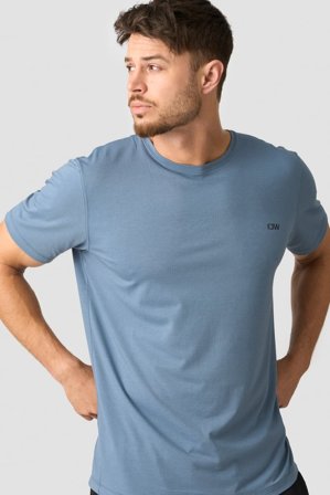 ICANIWILL - Revive DriRelease T-shirt Steel Blue - Heren - sportkleding van ICIW